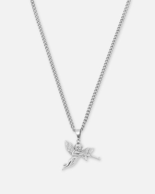 Saint Morta Jilted Cupid Pendant White Gold