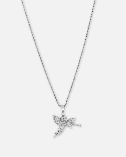 Saint Morta Jilted Cupid Pendant White Gold