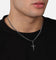 Saint Morta Crucifix Cuban Necklace White Gold