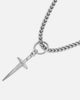 Saint Morta Dagger Franco Necklace White Gold