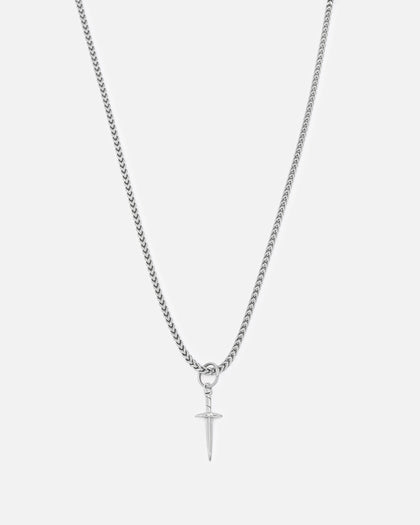 Saint Morta Dagger Franco Necklace White Gold