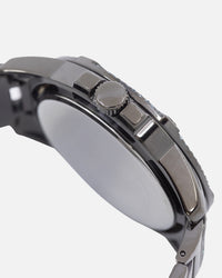 Guess Mainline King Crystal Leopard Gunmetal Bracelet Watch Gunmetal