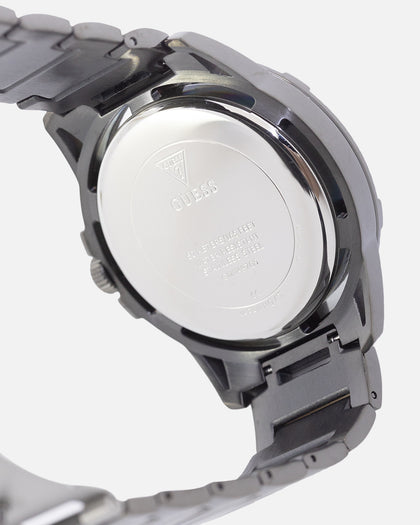 Guess Mainline King Crystal Leopard Gunmetal Bracelet Watch Gunmetal