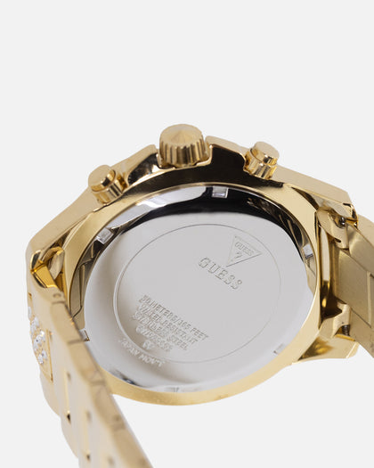 Guess Mainline Majestic Crystal Gold Bracelet Watch Gold