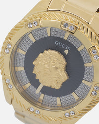 Guess Mainline Beast Crystal Bracelet Watch Gold