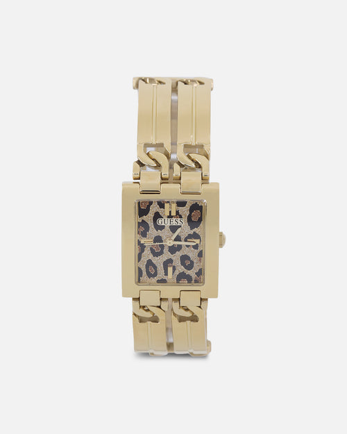 Guess Mainline Women's Mod ID Leopard Watch Gold