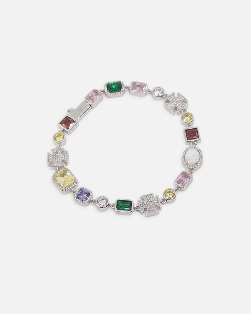 Saint Morta Candy Ice Bracelet Iced White Gold