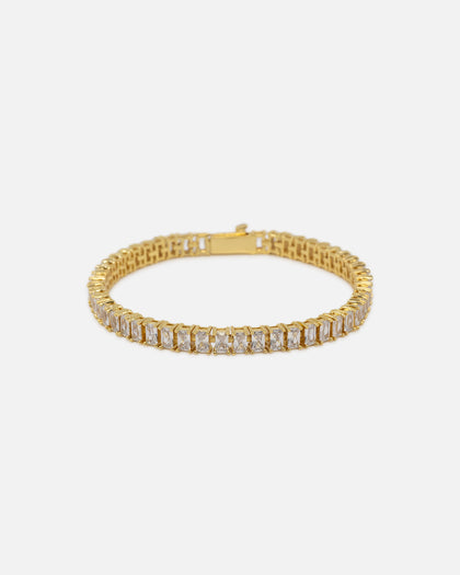 Saint Morta Iced Baguette Bracelet Iced Gold