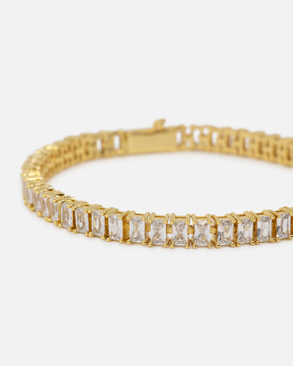 Saint Morta Iced Baguette Bracelet Iced Gold