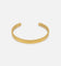 Saint Morta 6mm Adjustable Open Cuff Bracelet Gold