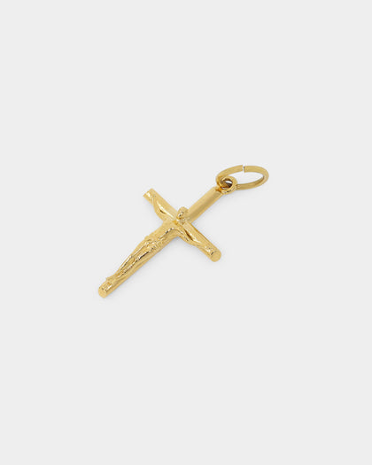 Saint Morta Crucifix Pendant Gold