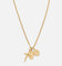 Saint Morta Holy Stacked 3mm Cuban Chain Necklace Gold