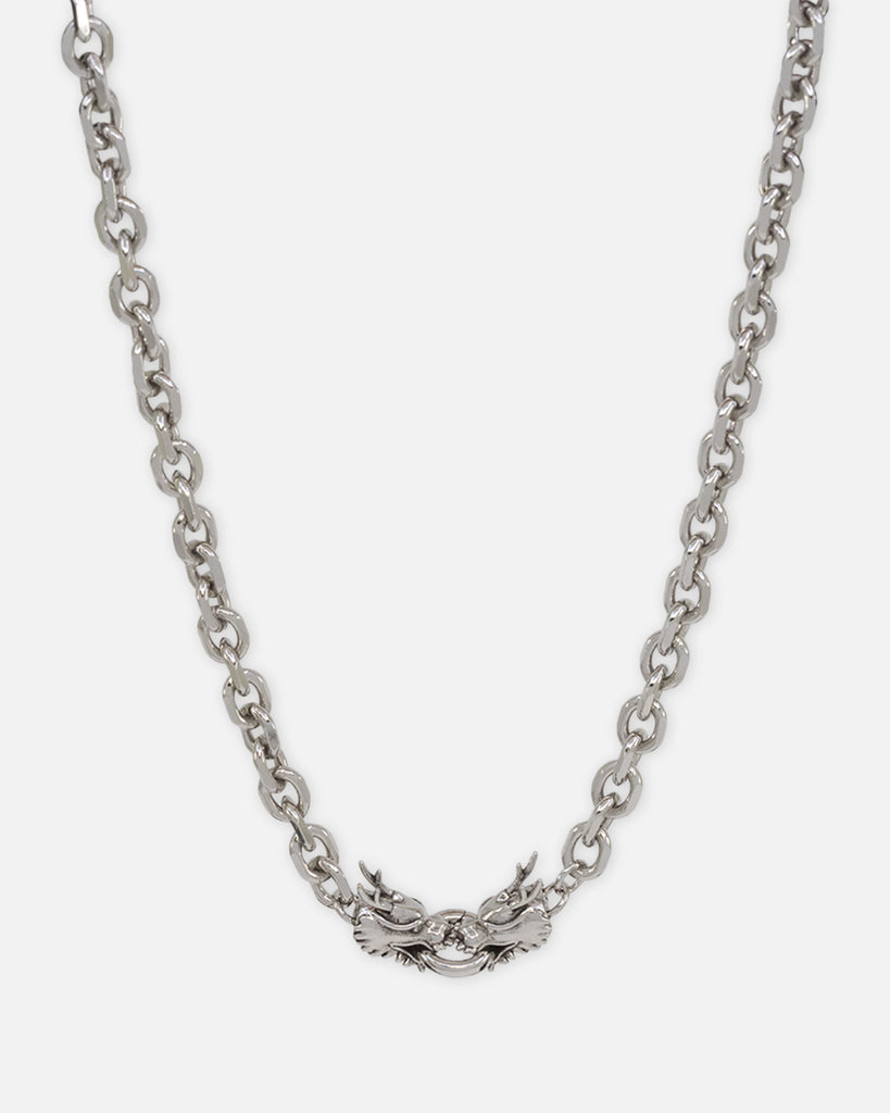Ed Hardy Dragon Choker Chain Necklace Silver | Culture Kings US