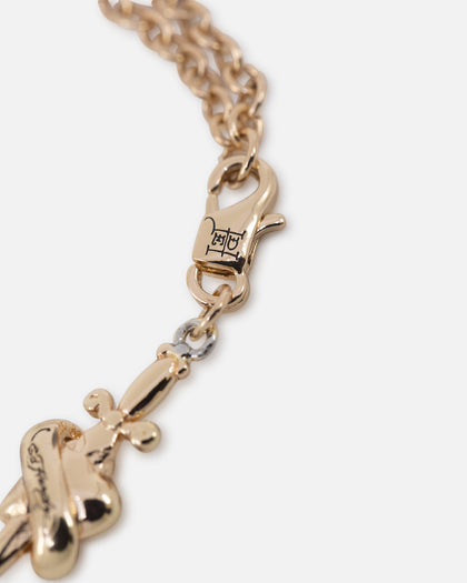 Ed Hardy Heart & Dagger Bracelet Gold