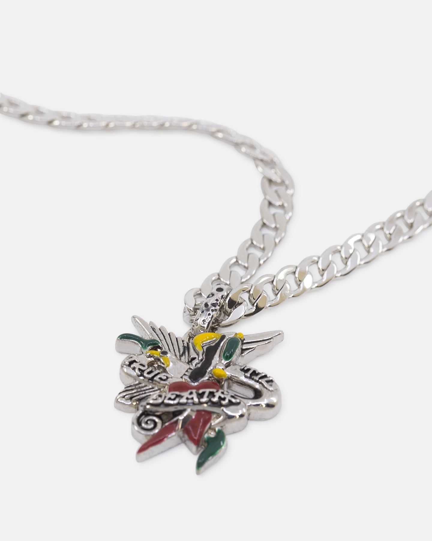 Ed Hardy Heart & Dagger Necklace Silver | Culture Kings US