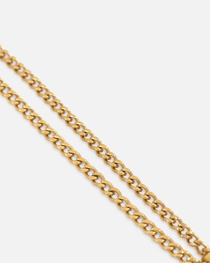Saint Morta Bar Totem Pendant Chain Gold