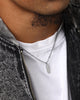 Saint Morta Bar Totem Pendant Chain White Gold