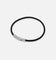 Saint Morta Tied Leather Bracelet Black/White Gold