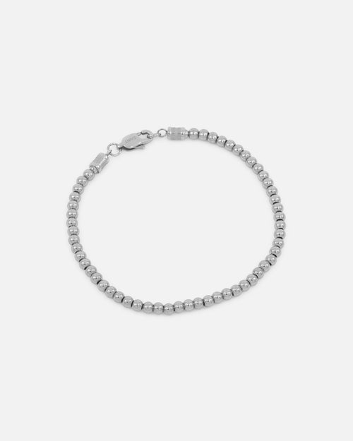 Saint Morta Mini Chrome Balls Bracelet White Gold