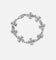 Saint Morta Chrome Cross Bracelet White Gold