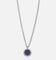Saint Morta Lapis Octagon Pendant Chain White Gold