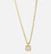 Saint Morta Pearl Square Pendant Chain Gold