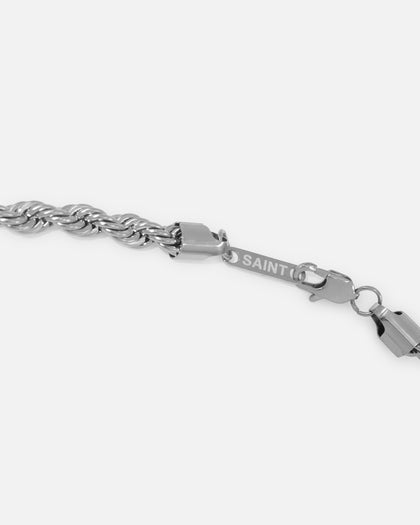 Saint Morta 8mm Rope Chain White Gold