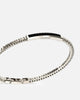 Guess Mainline Noir Crystals Plate Bracelet Steel