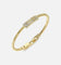 Guess Mainline Rebel Knight Dagger Crystal Bracelet Gold
