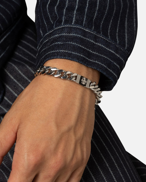 Guess Mainline Rebel Moon 9mm Tag Bracelet Steel