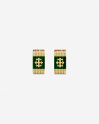 Guess Mainline Rebel Moon 12MM Striped Earrings Gold