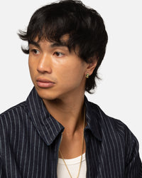 Guess Mainline Rebel Moon 12MM Striped Earrings Gold