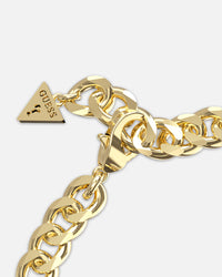 Guess Mainline Women's Lioness Queen Octagon Bracelet Gold