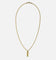 Guess Mainline True Spirit Crystal Tag Necklace Gold
