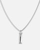 Guess Mainline True Spirit Crystal Tag Necklace Silver