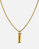 Guess Mainline True Spirit Crystal Tag Necklace Gold