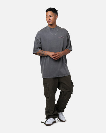 The Anti Order Brainwashed Mock T-Shirt Washed Charcoal
