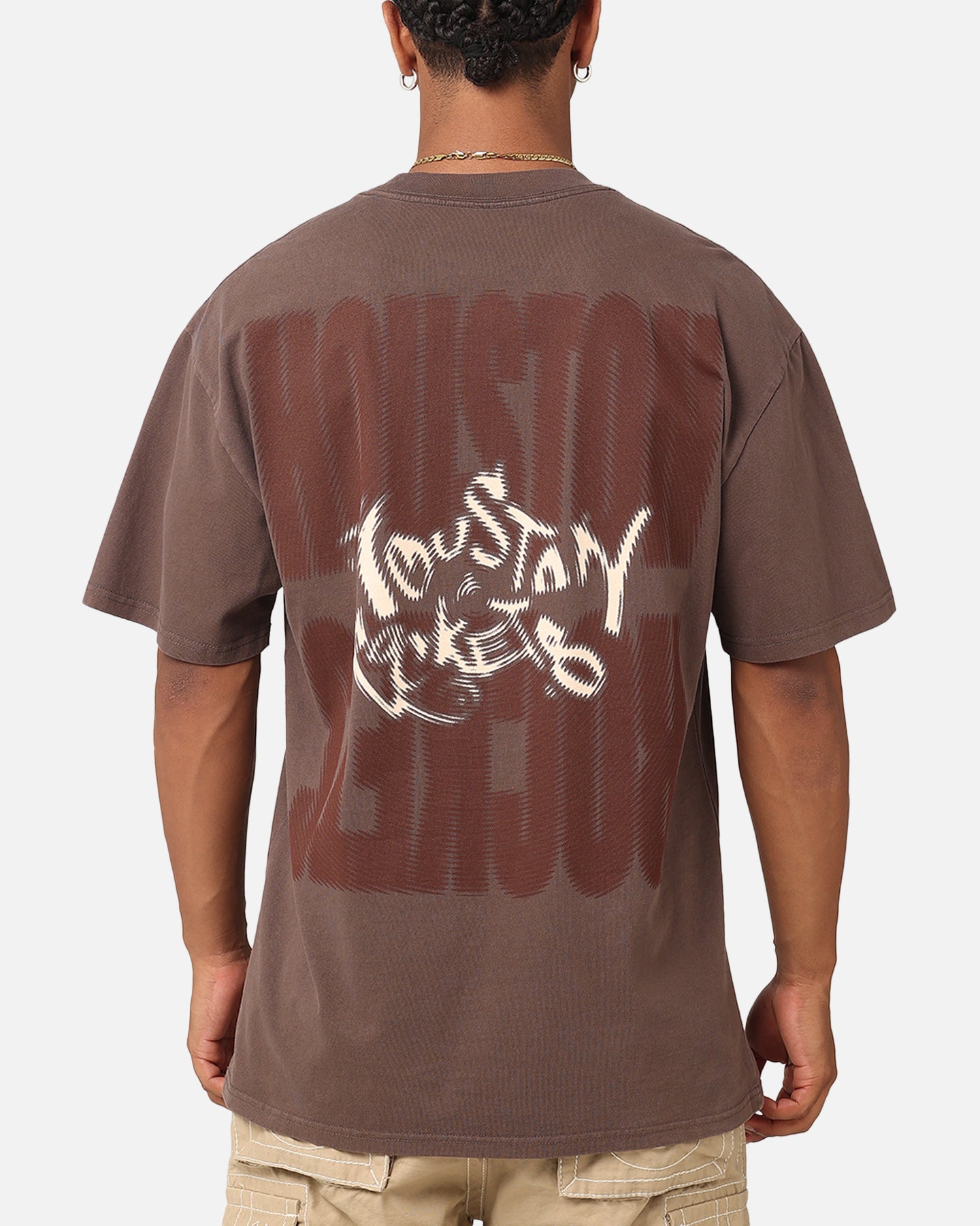 Mitchell & Ness Houston Rockets AG T-Shirt Brown | Culture Kings US
