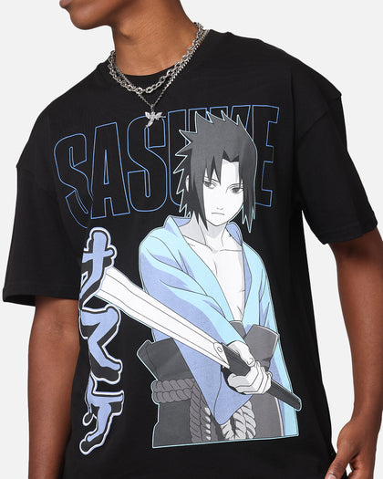 Goat Crew X Naruto Sasuke T-Shirt Black