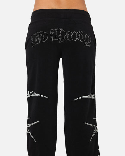 Ed Hardy Women's Raver Trackpants Black