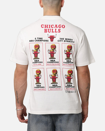 Mitchell & Ness Chicago Bulls 'UNC To Chicago' Stadium Banner T-Shirt Vintage White