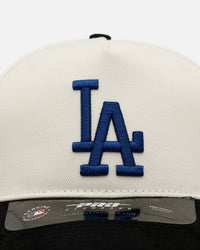 Pro Standard Los Angeles Dodgers 'Signature Suede' Pro Pinch Strapback Off White/Black