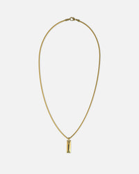 Guess Mainline True Spirit Crystal Tag Necklace Gold