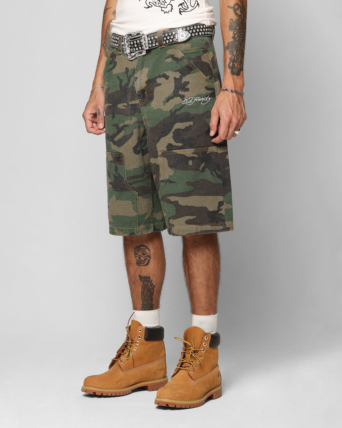 Ed Hardy Dragon Jorts Camo | Culture Kings US