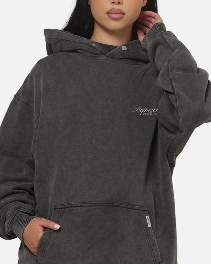 Represent Owners Club Script Hoodie Vintage Grey