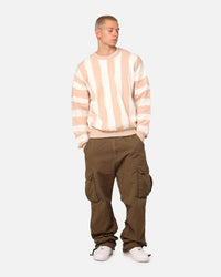 XXIII Wavy Slouch Sweater Cream/White