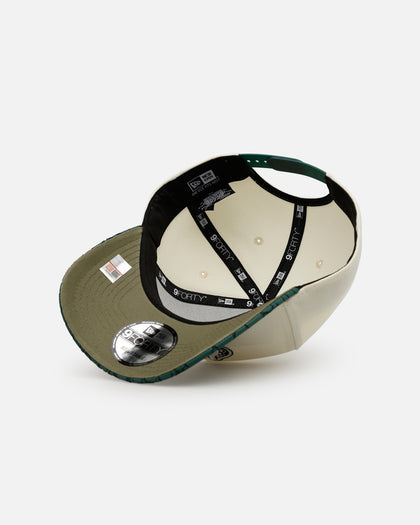 New Era Florida Gators football 'Croc Skin 2.0' 9FORTY A-Frame Snapback Chrome/Dark Green