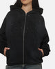73Studio Marvel Spider-Man Battle Torn Zip Hoodie Washed Black