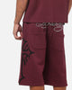 Ed Hardy Trinity Baggy Sweat Shorts Plum