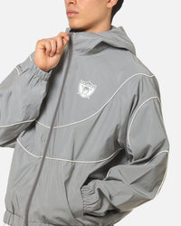 Mitchell & Ness Las Vegas Raiders Nylon Tracksuit Jacket Grey